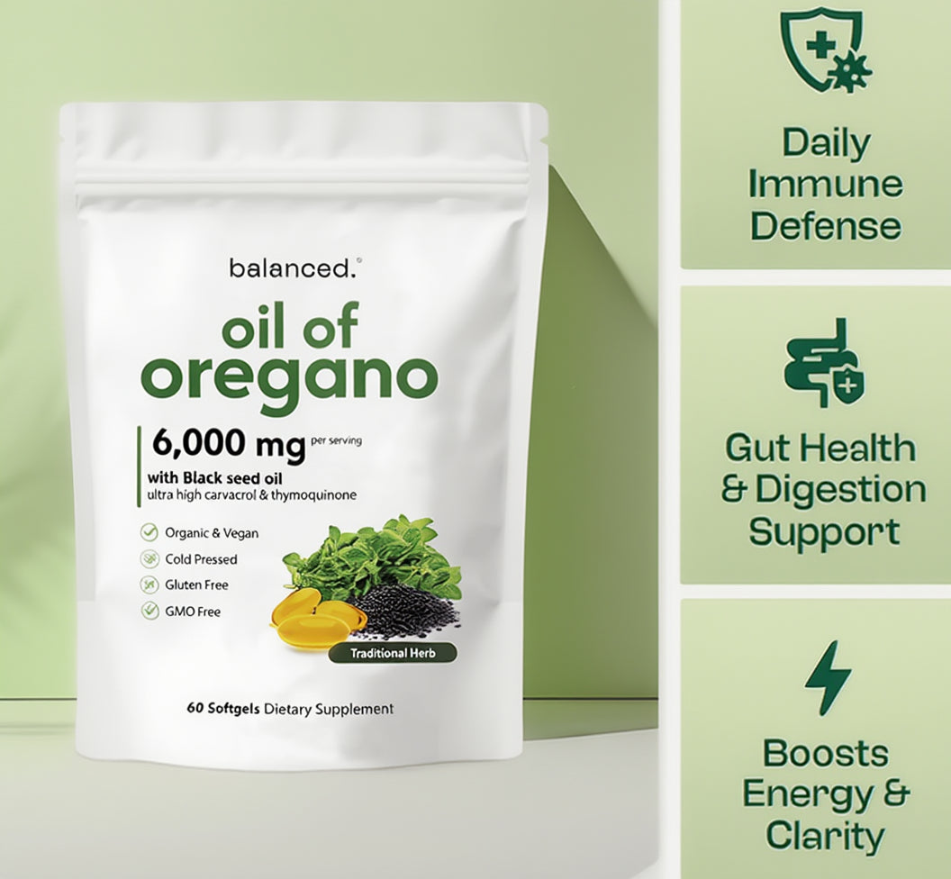 Oil Of Oregano Softgels - Less Brain Fog in 2 Weeks