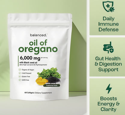 Oil Of Oregano Softgels - Less Brain Fog in 2 Weeks
