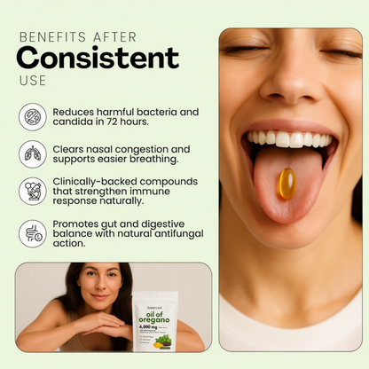 Oil Of Oregano Softgels - Less Brain Fog in 2 Weeks