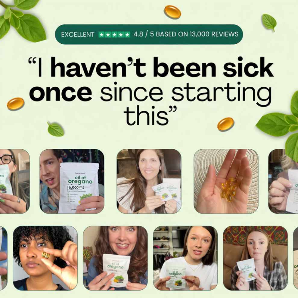 Oil Of Oregano Softgels - Less Brain Fog in 2 Weeks