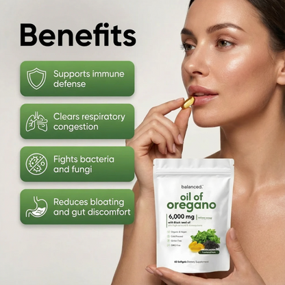 Oil Of Oregano Softgels - Less Brain Fog in 2 Weeks
